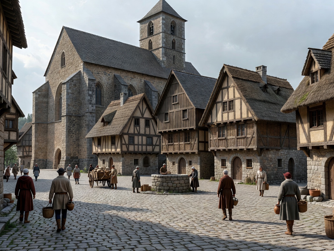 Historic European architecture with a public square in the foreground